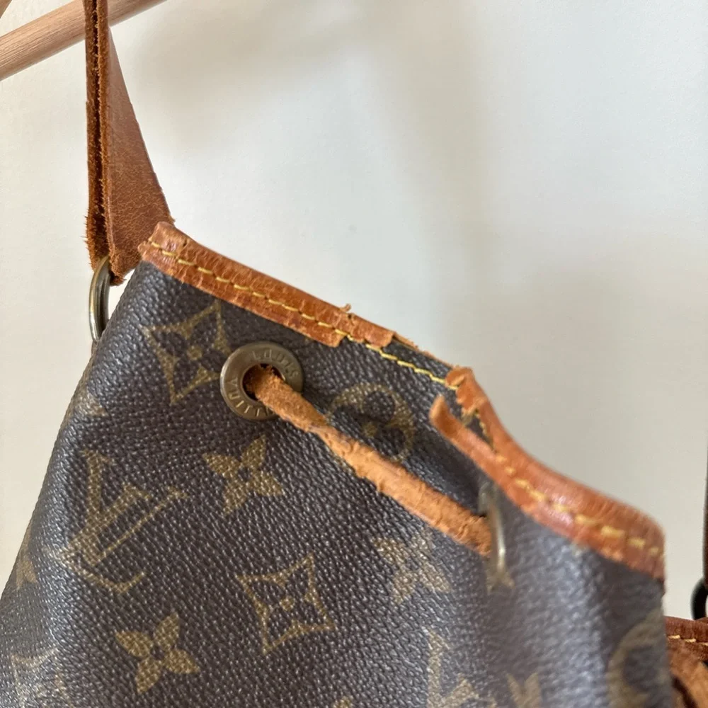 Louis Vuitton Brown Monogram Drawstring Bag - Picture 5 of 7
